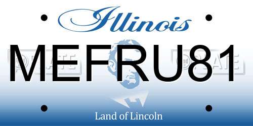 MEFRU81 Illinois License Plate