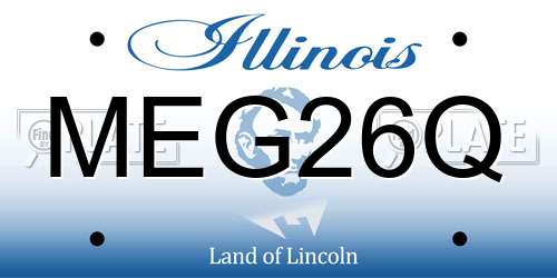 MEG26Q Illinois License Plate