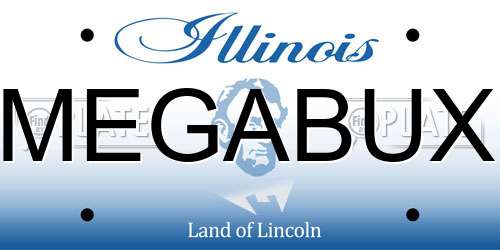 MEGABUX Illinois License Plate