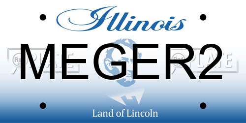 MEGER2 Illinois License Plate