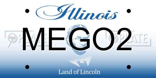 MEGO2 Illinois License Plate
