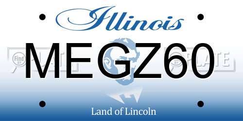MEGZ60 Illinois License Plate