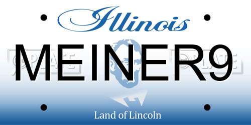 MEINER9 Illinois License Plate