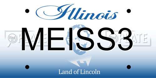 MEISS3 Illinois License Plate