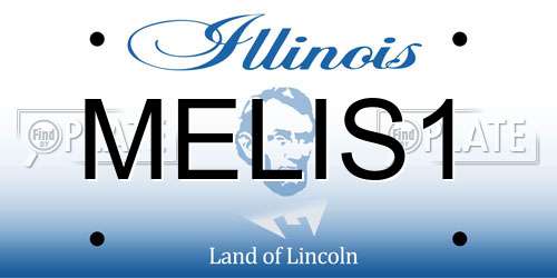 MELIS1 Illinois License Plate