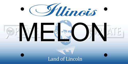 MELON Illinois License Plate