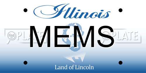 MEMS Illinois License Plate