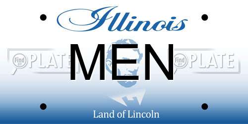 MEN Illinois License Plate