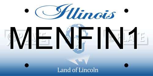 MENFIN1 Illinois License Plate