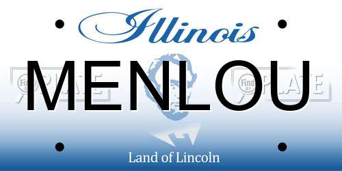 MENLOU Illinois License Plate