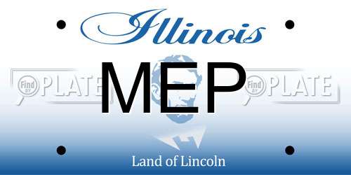 MEP Illinois License Plate