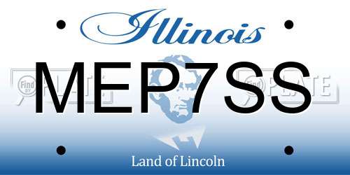 MEP7SS Illinois License Plate