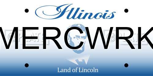 MERCWRK Illinois License Plate