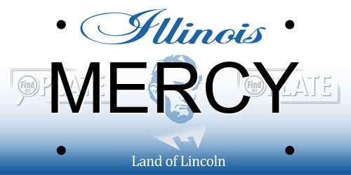 MERCY Illinois License Plate