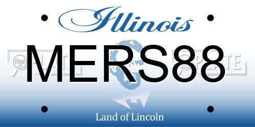 MERS88 Illinois License Plate