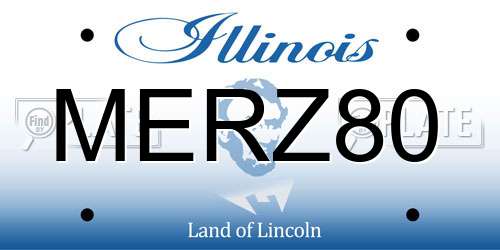 MERZ80 Illinois License Plate