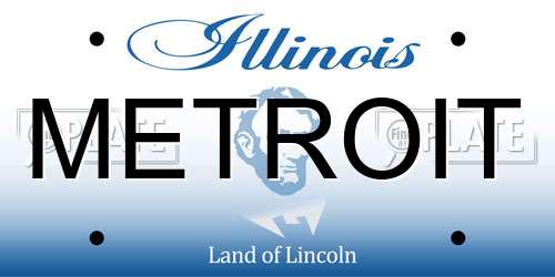 METROIT Illinois License Plate