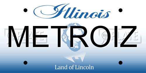 METROIZ Illinois License Plate