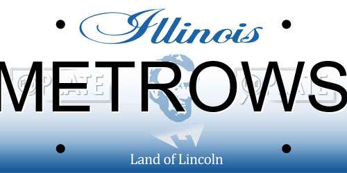 METROWS Illinois License Plate