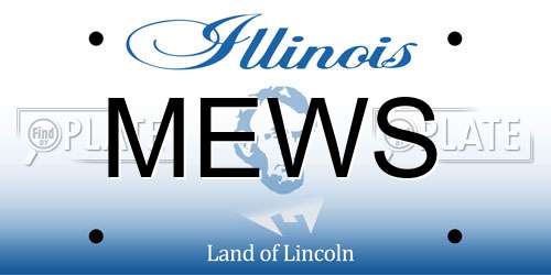 MEWS Illinois License Plate