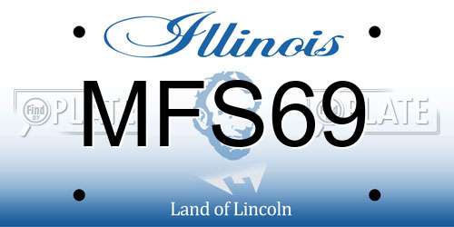 MFS69 Illinois License Plate