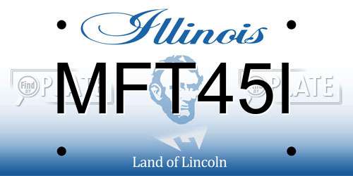 MFT45I Illinois License Plate