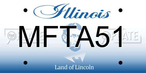MFTA51 Illinois License Plate