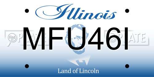 MFU46I Illinois License Plate