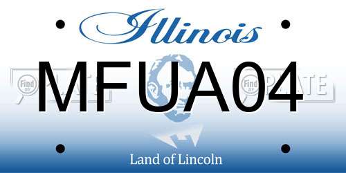 MFUA04 Illinois License Plate