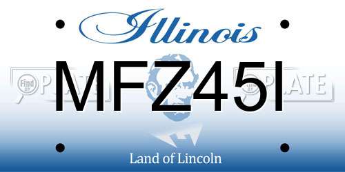 MFZ45I Illinois License Plate