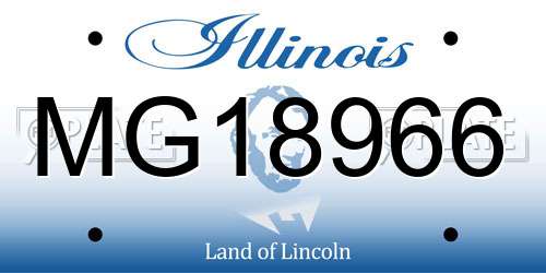 MG18966 Illinois License Plate