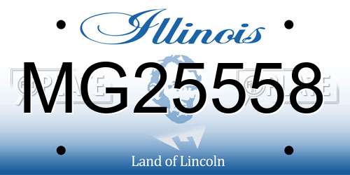 MG25558 Illinois License Plate