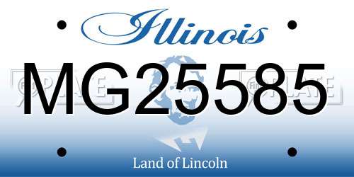 MG25585 Illinois License Plate