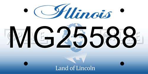 MG25588 Illinois License Plate
