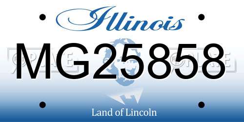 MG25858 Illinois License Plate