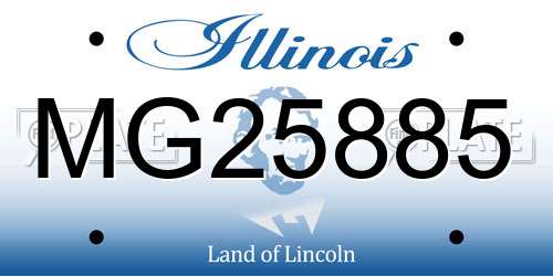 MG25885 Illinois License Plate