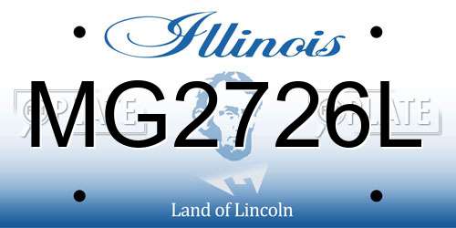 MG2726L Illinois License Plate
