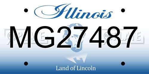 MG27487 Illinois License Plate