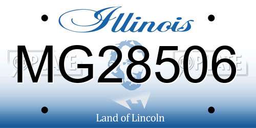 MG28506 Illinois License Plate