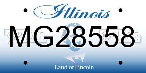 MG28558 Illinois License Plate