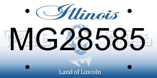 MG28585 Illinois License Plate