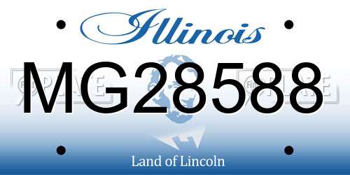 MG28588 Illinois License Plate