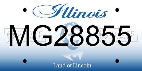MG28855 Illinois License Plate