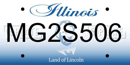 MG2S506 Illinois License Plate