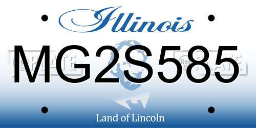 MG2S585 Illinois License Plate