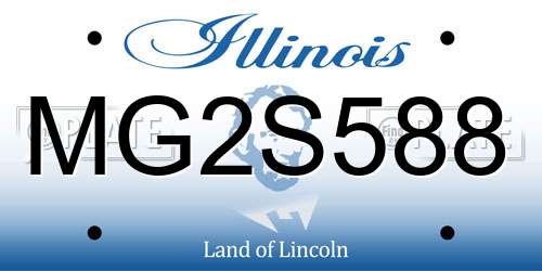 MG2S588 Illinois License Plate