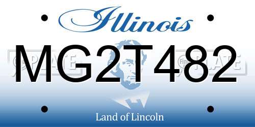 MG2T482 Illinois License Plate