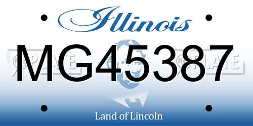 MG45387 Illinois License Plate