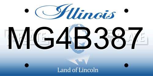MG4B387 Illinois License Plate