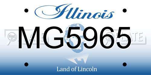 MG5965 Illinois License Plate